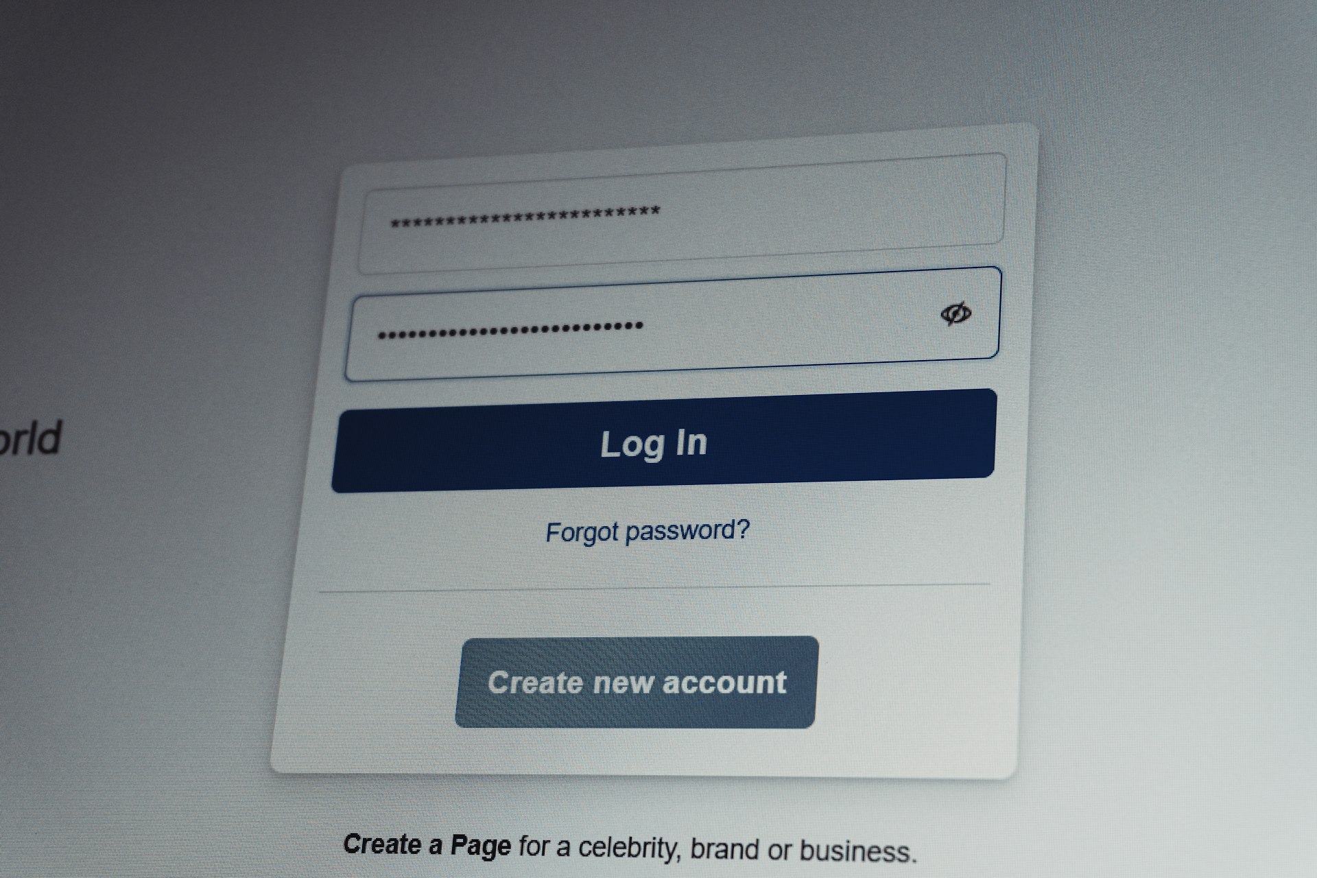 A newsletter signup form on a web page