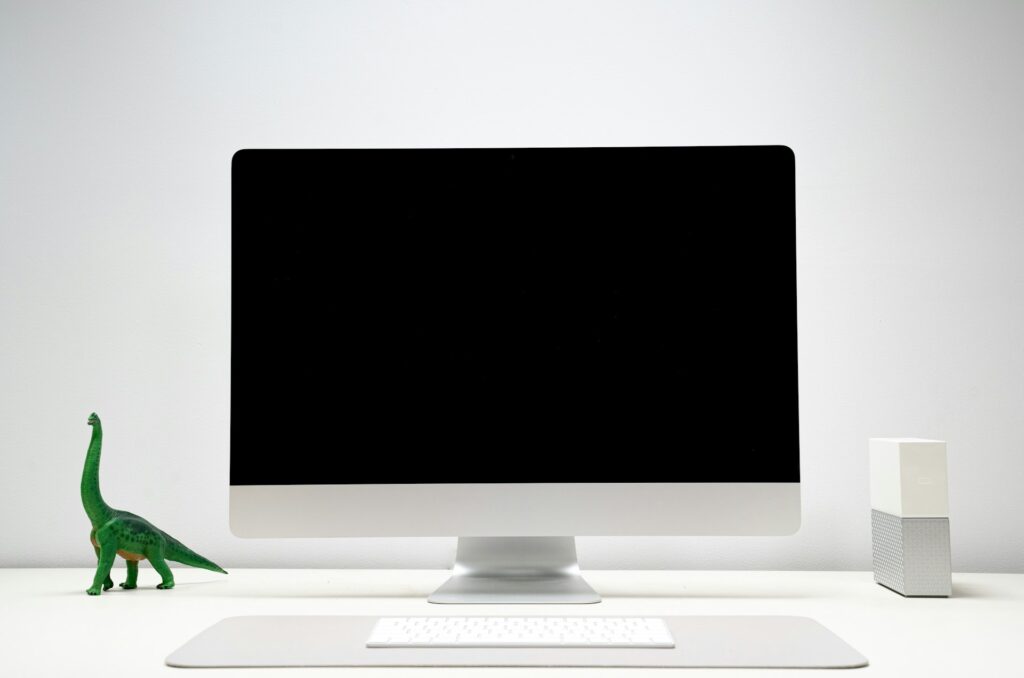 A product review website open on a desktop monitor
