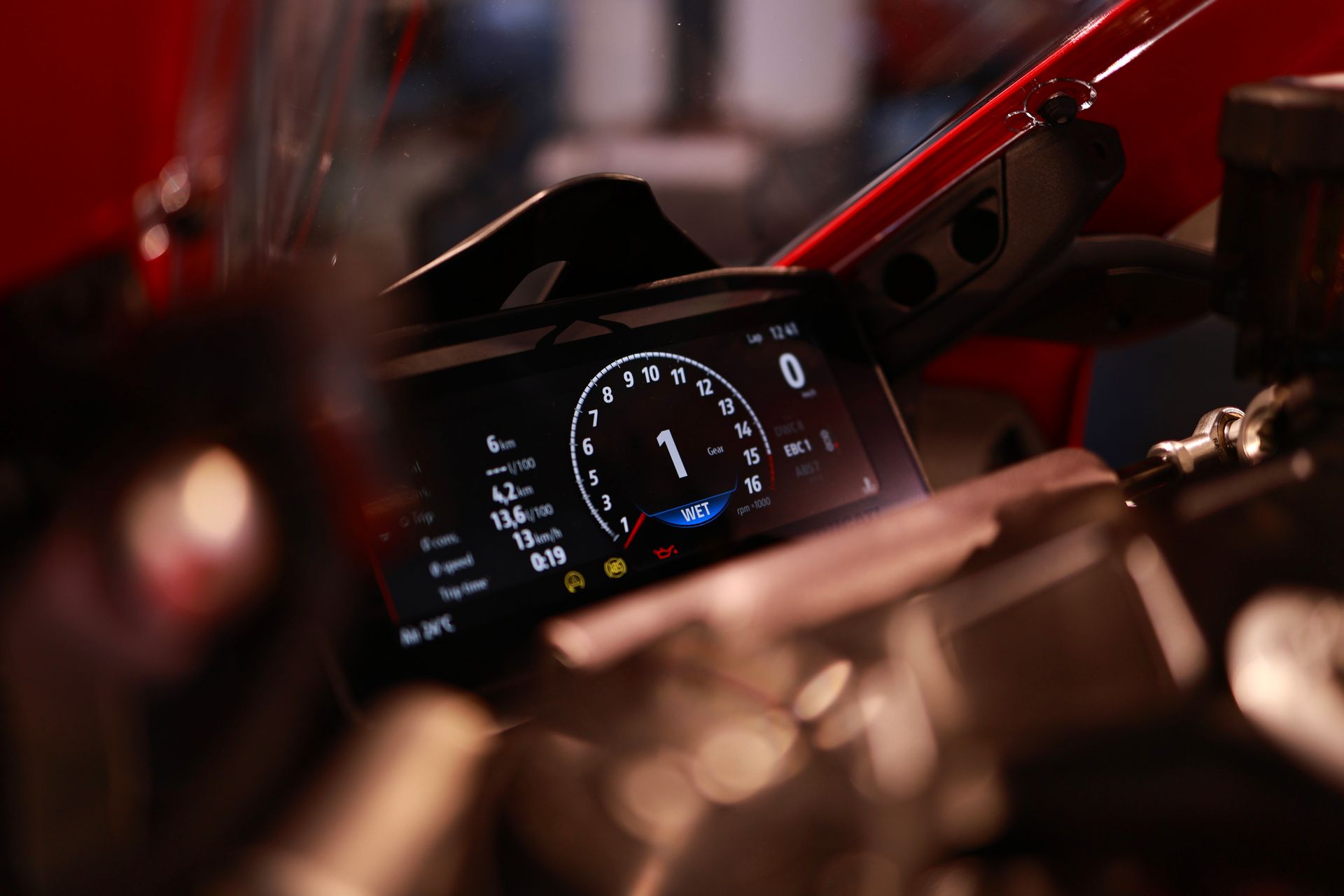 Two dashboards showing different readings