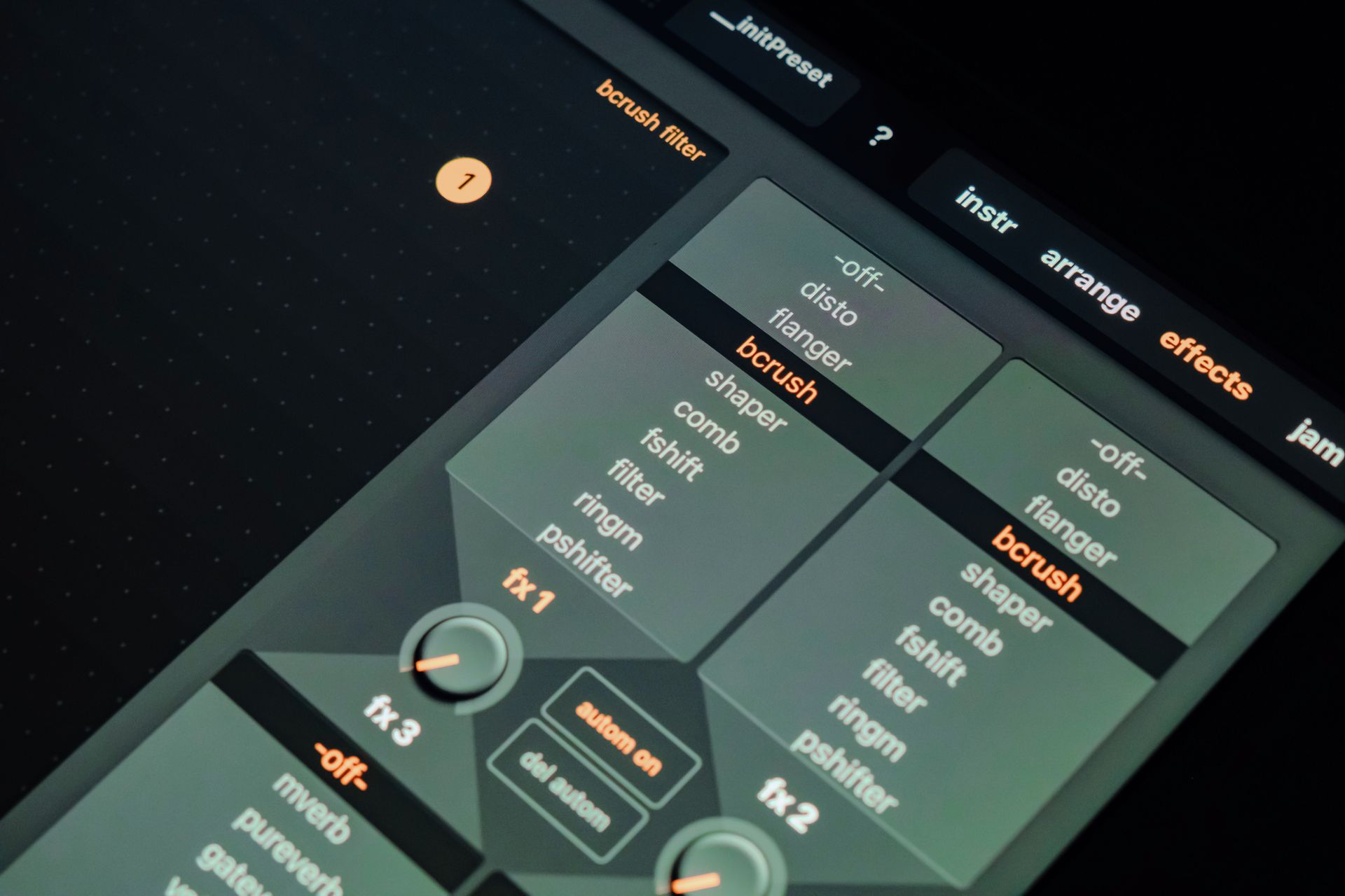 A dashboard with filters applied to a list of results