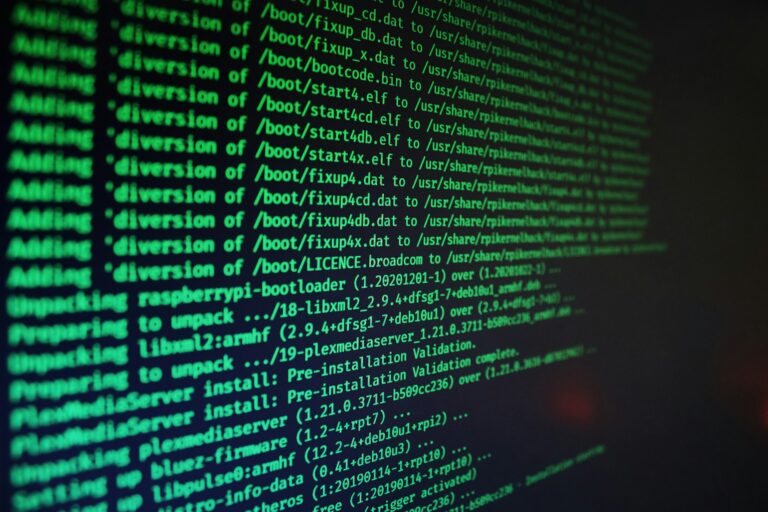 Rows of database records on a computer screen