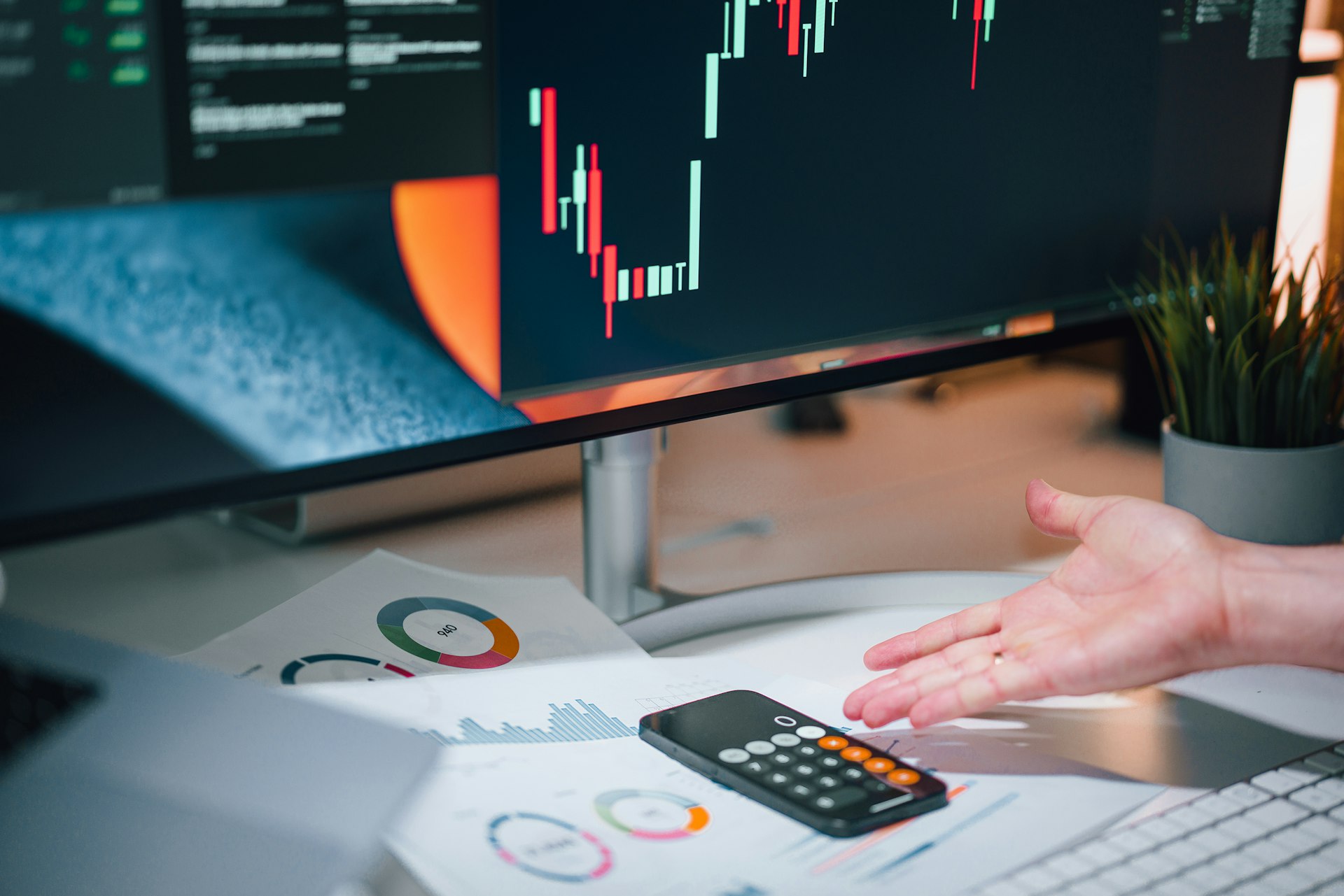 A content audit spreadsheet on a monitor