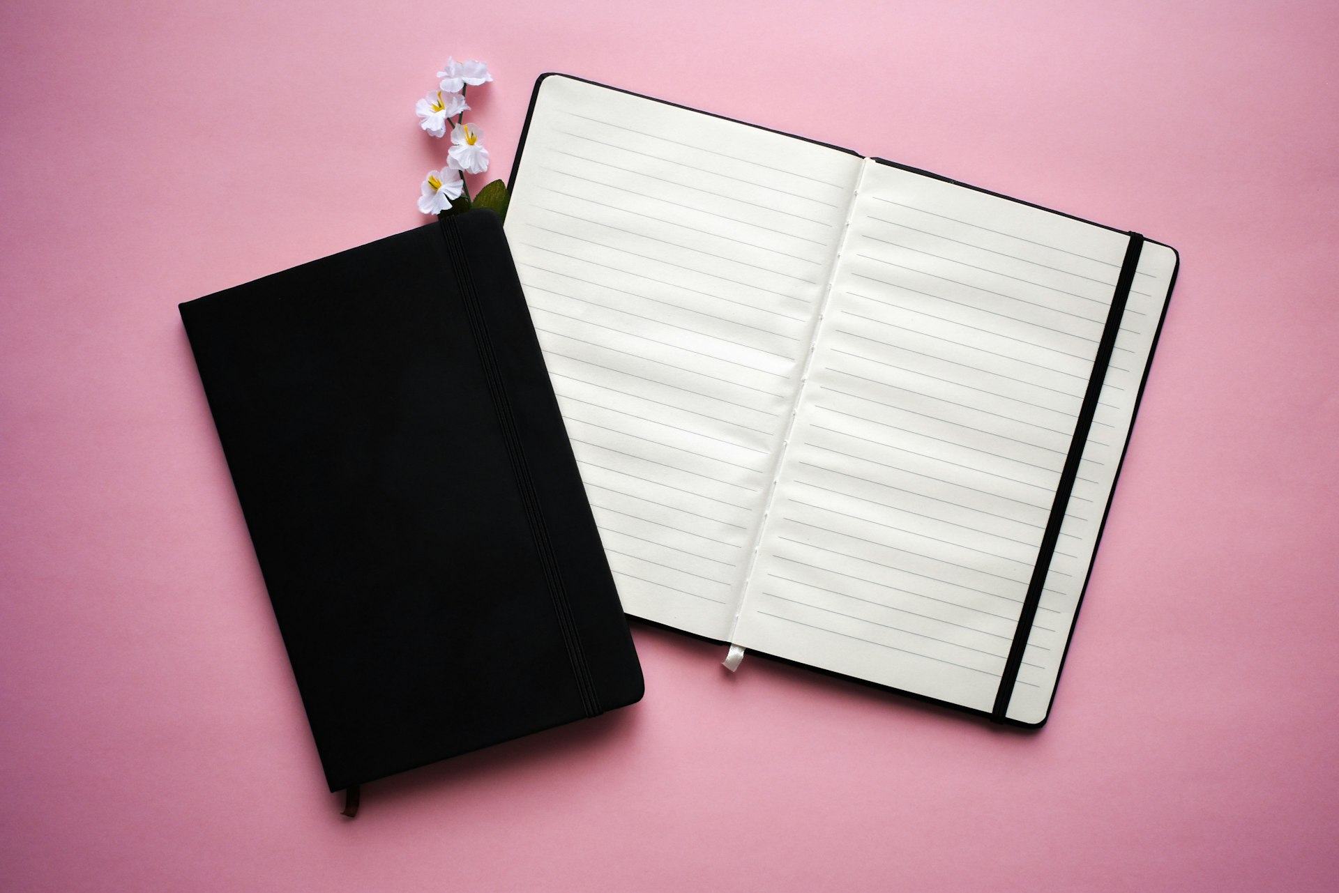 A notebook comparing two options in columns