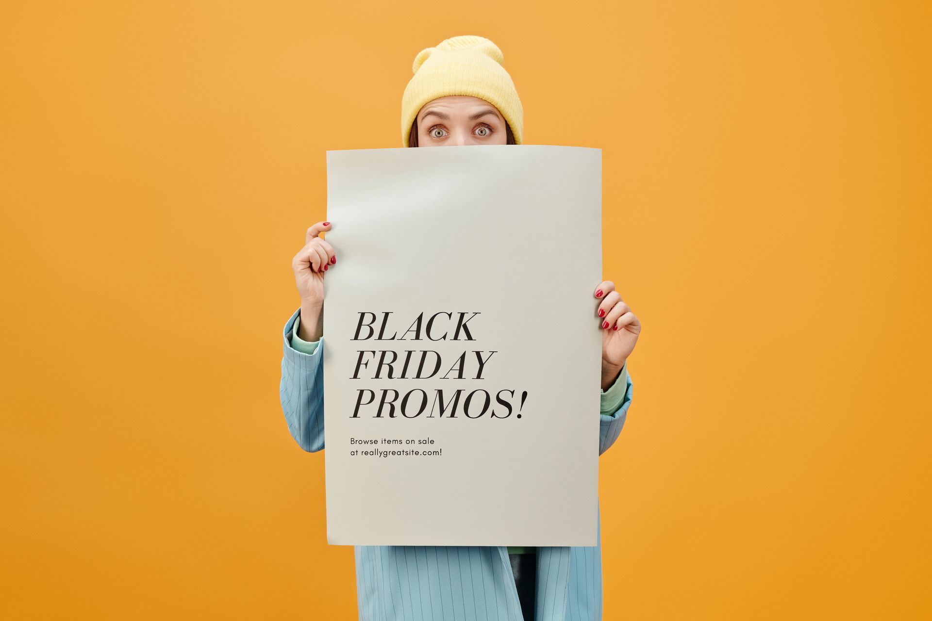 A seasonal promotion landing page