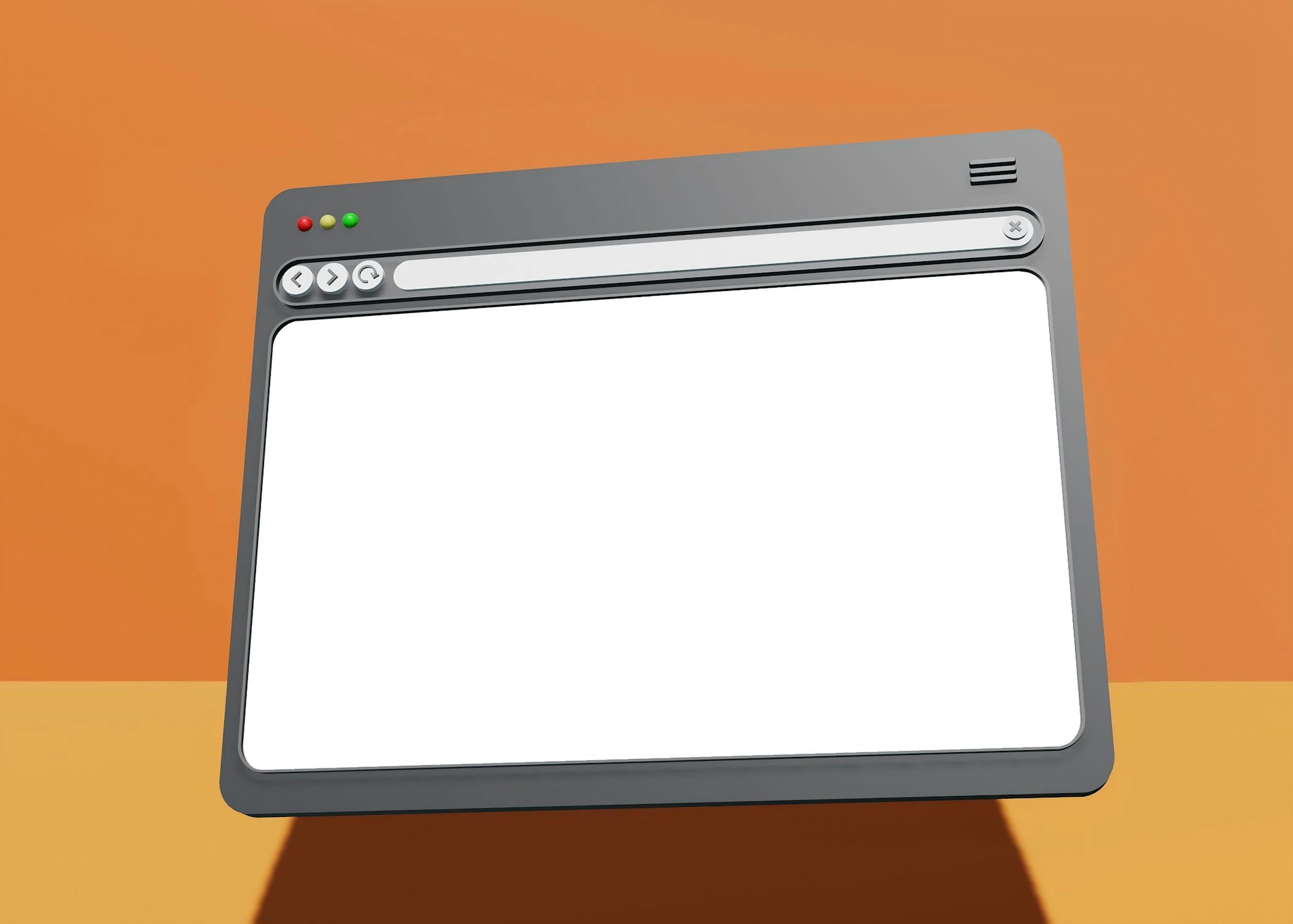 An empty internal search results page