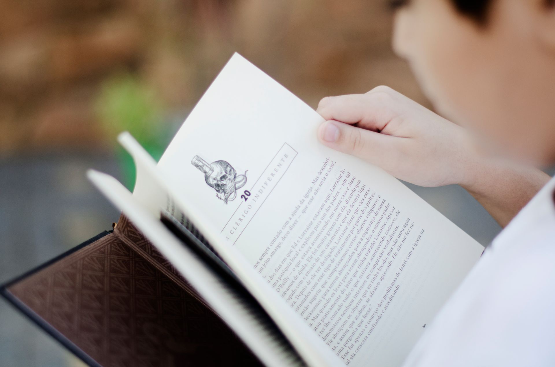 An author profile page on a blog