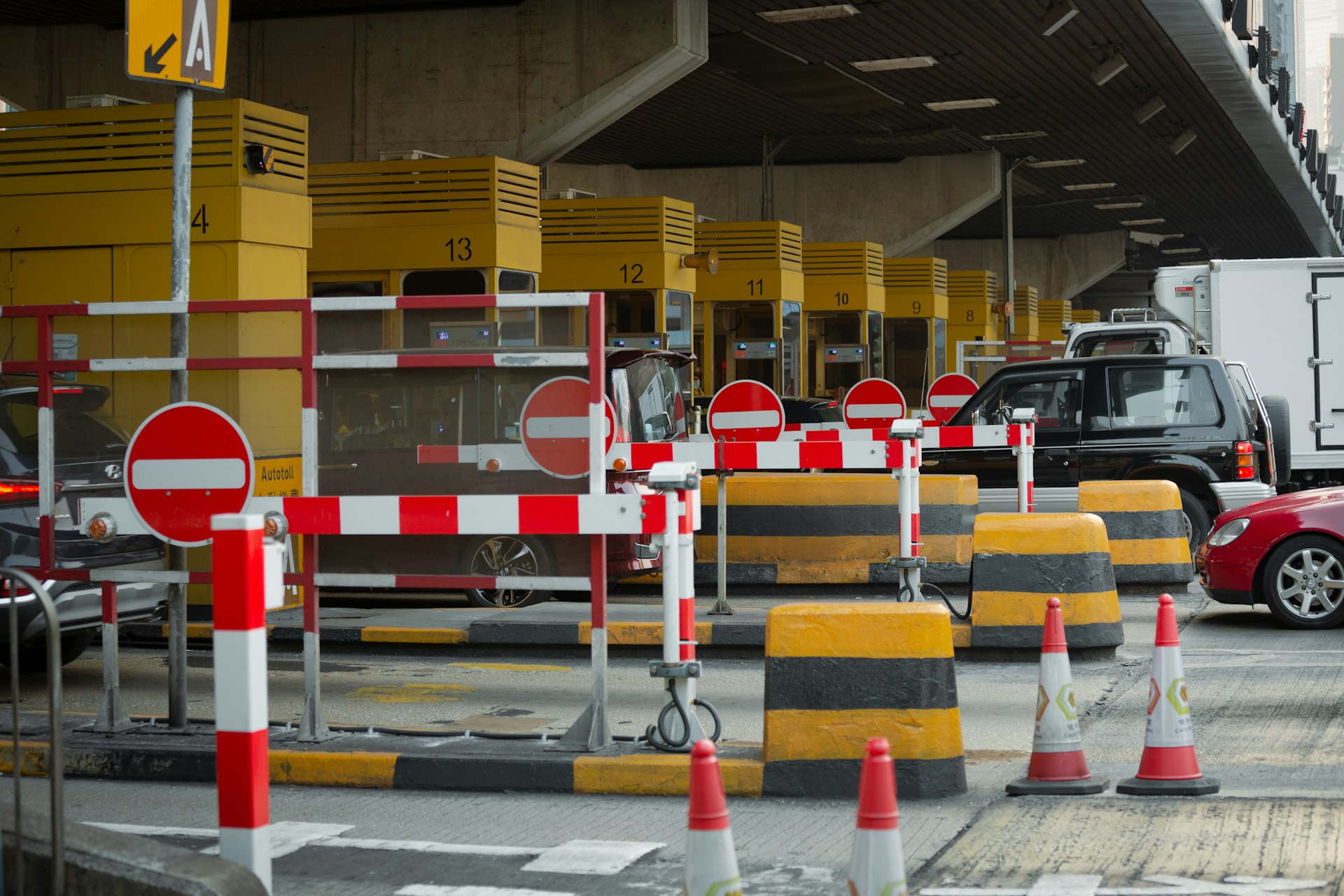 A toll booth