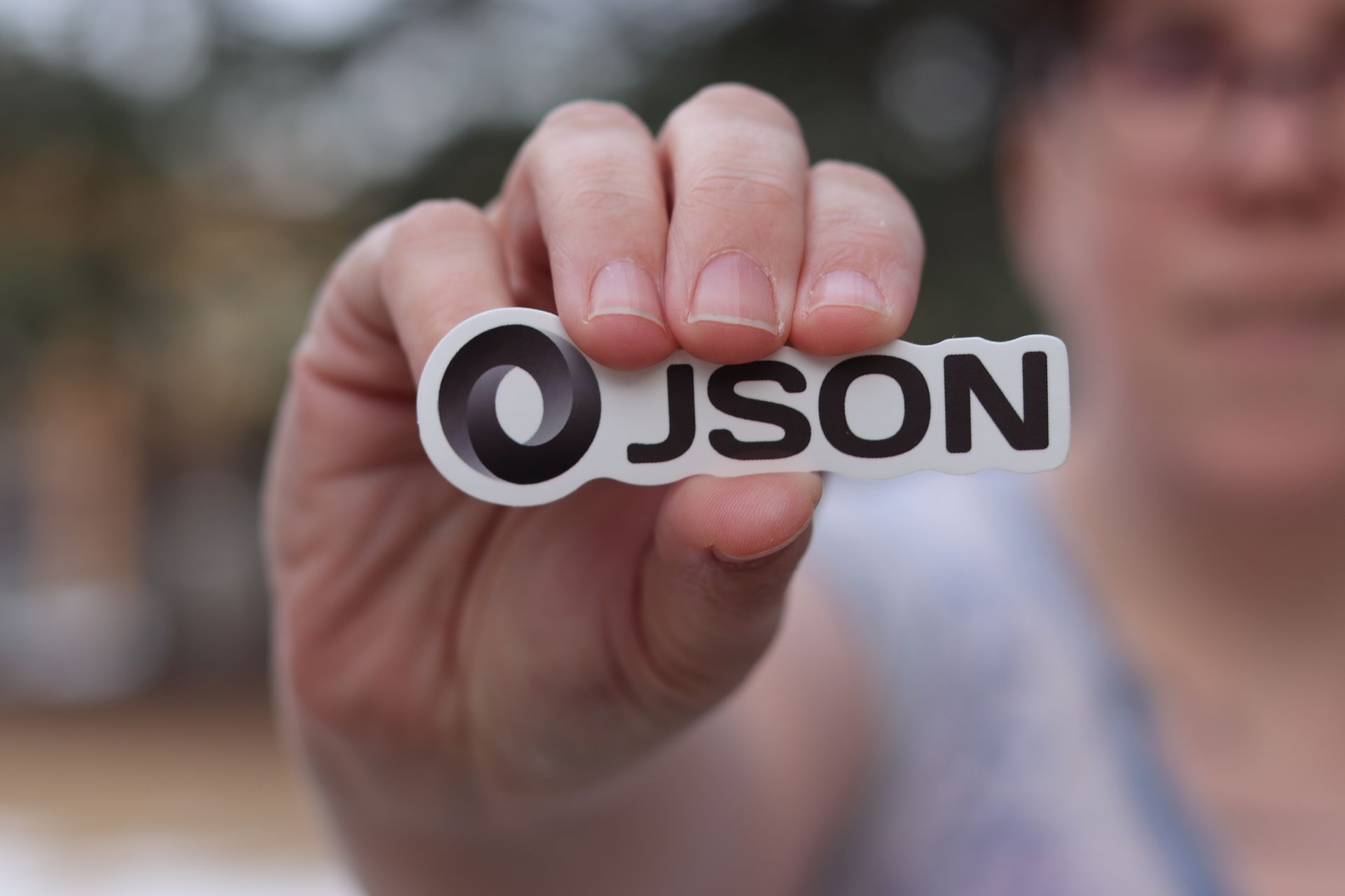A JSON file open in a browser