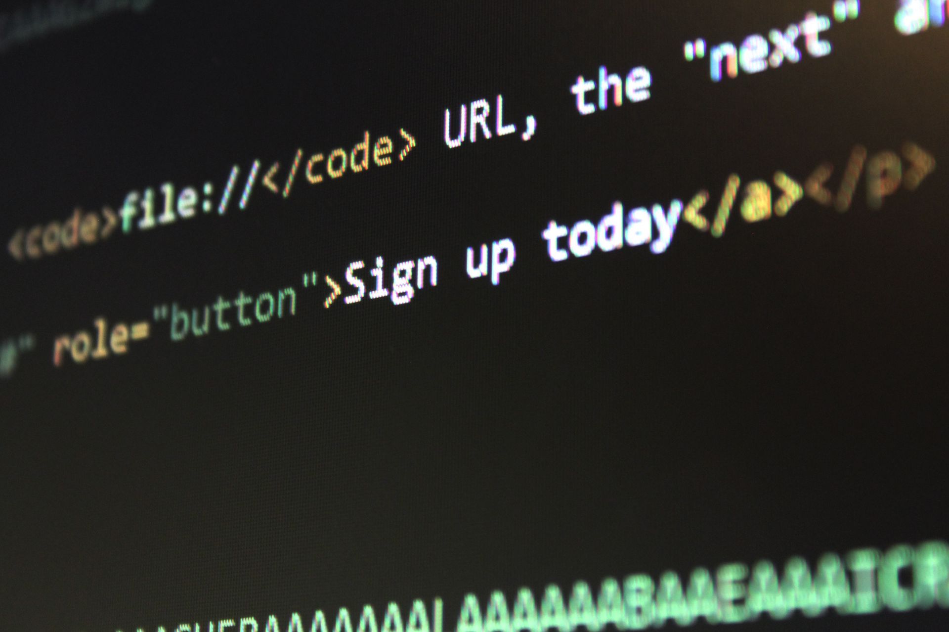 An application form with a website address field