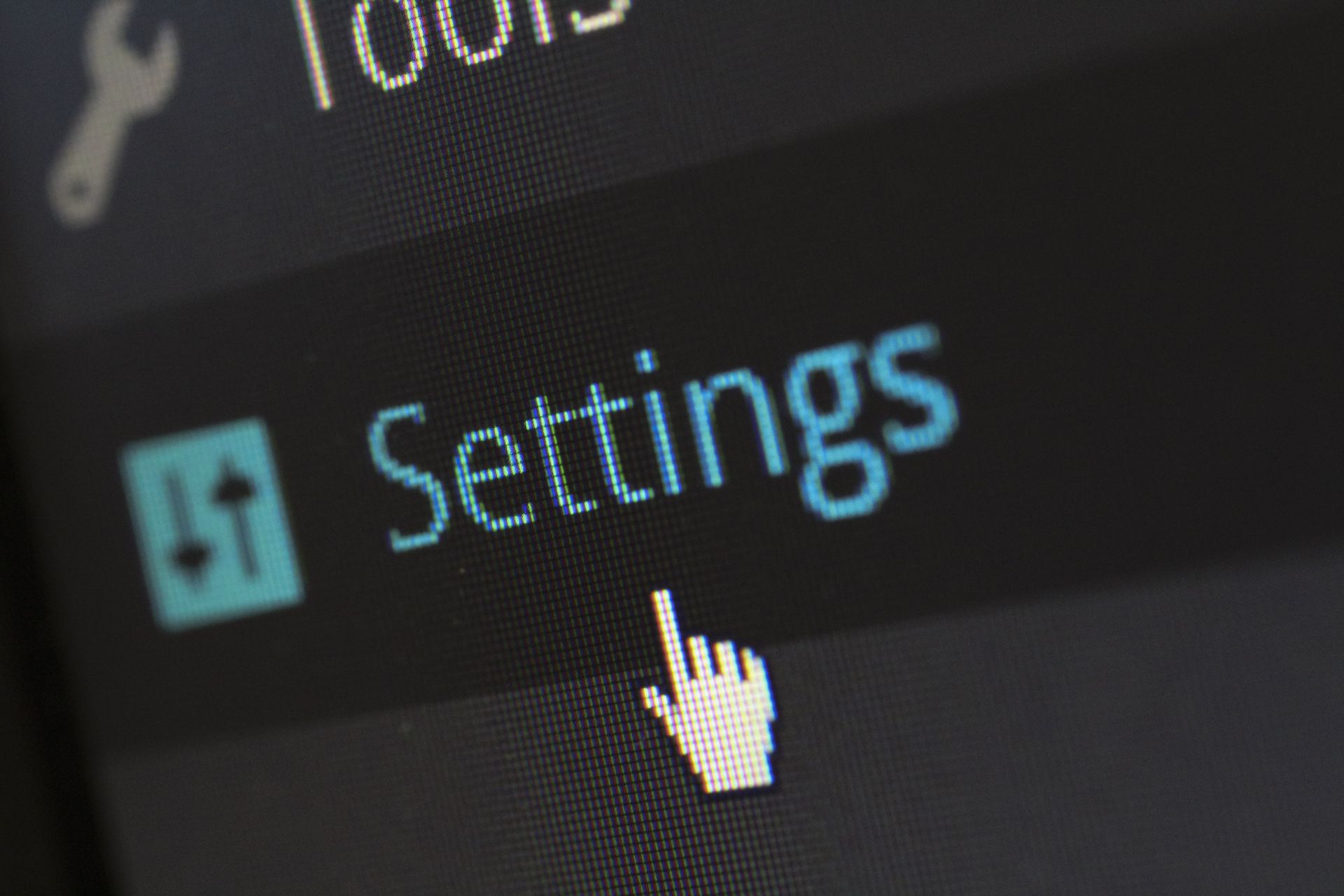 A website navigation menu in a desktop browser