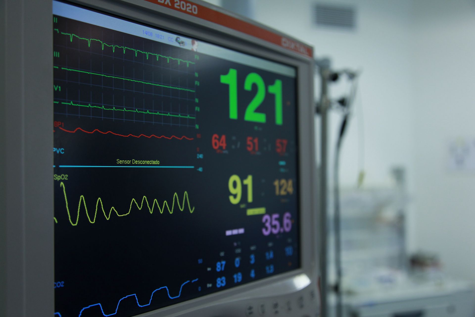 A Core Web Vitals report on a monitor