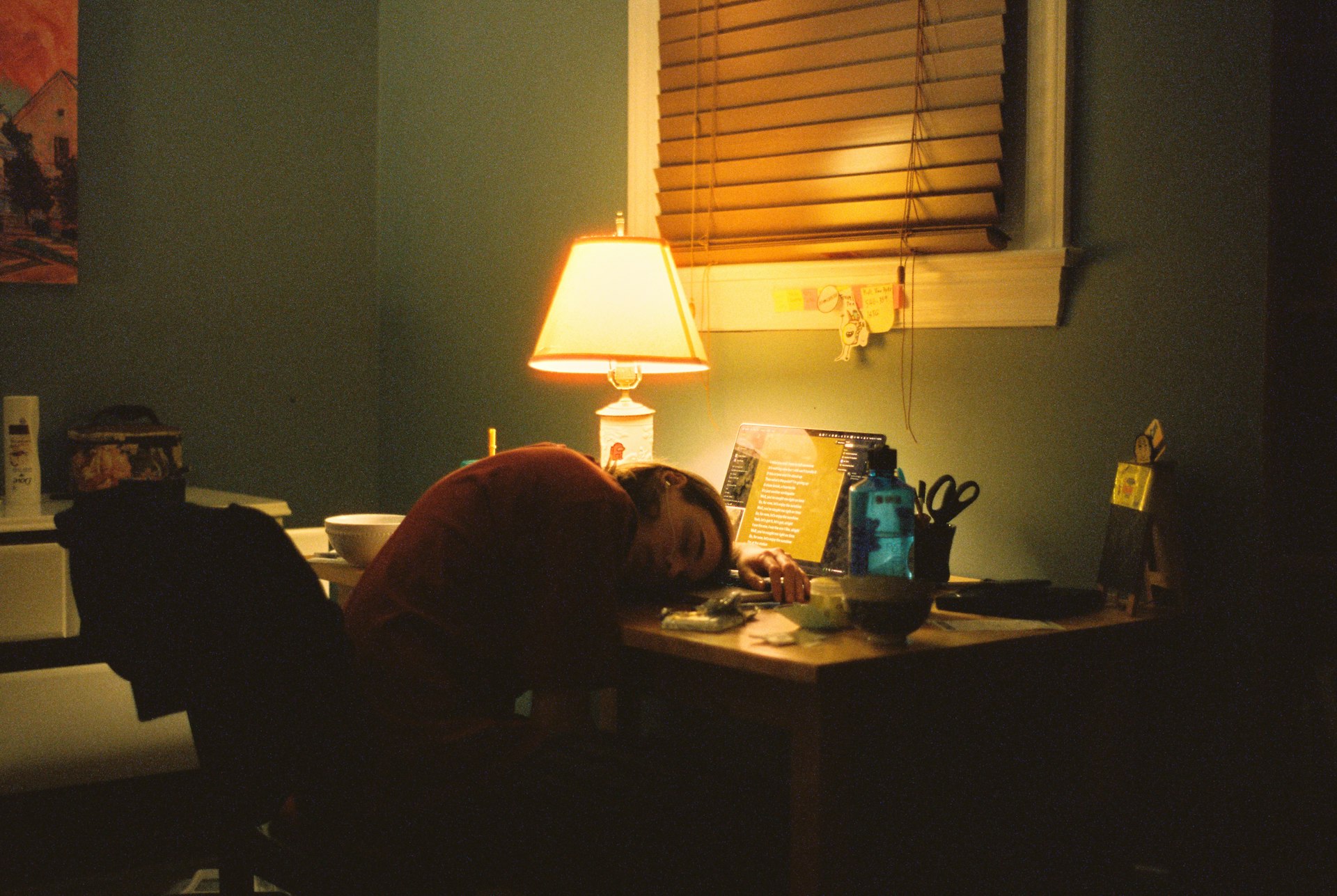 A writer portrait at desk