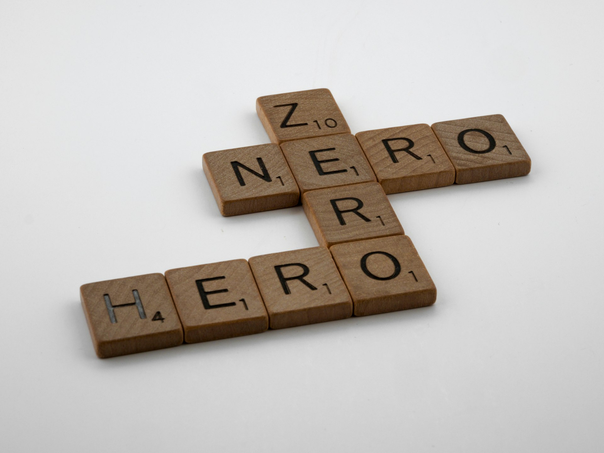 A headline above a hero image