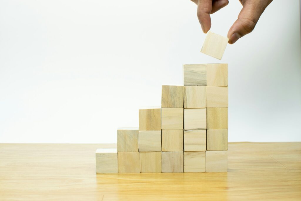 A ladder showing rank