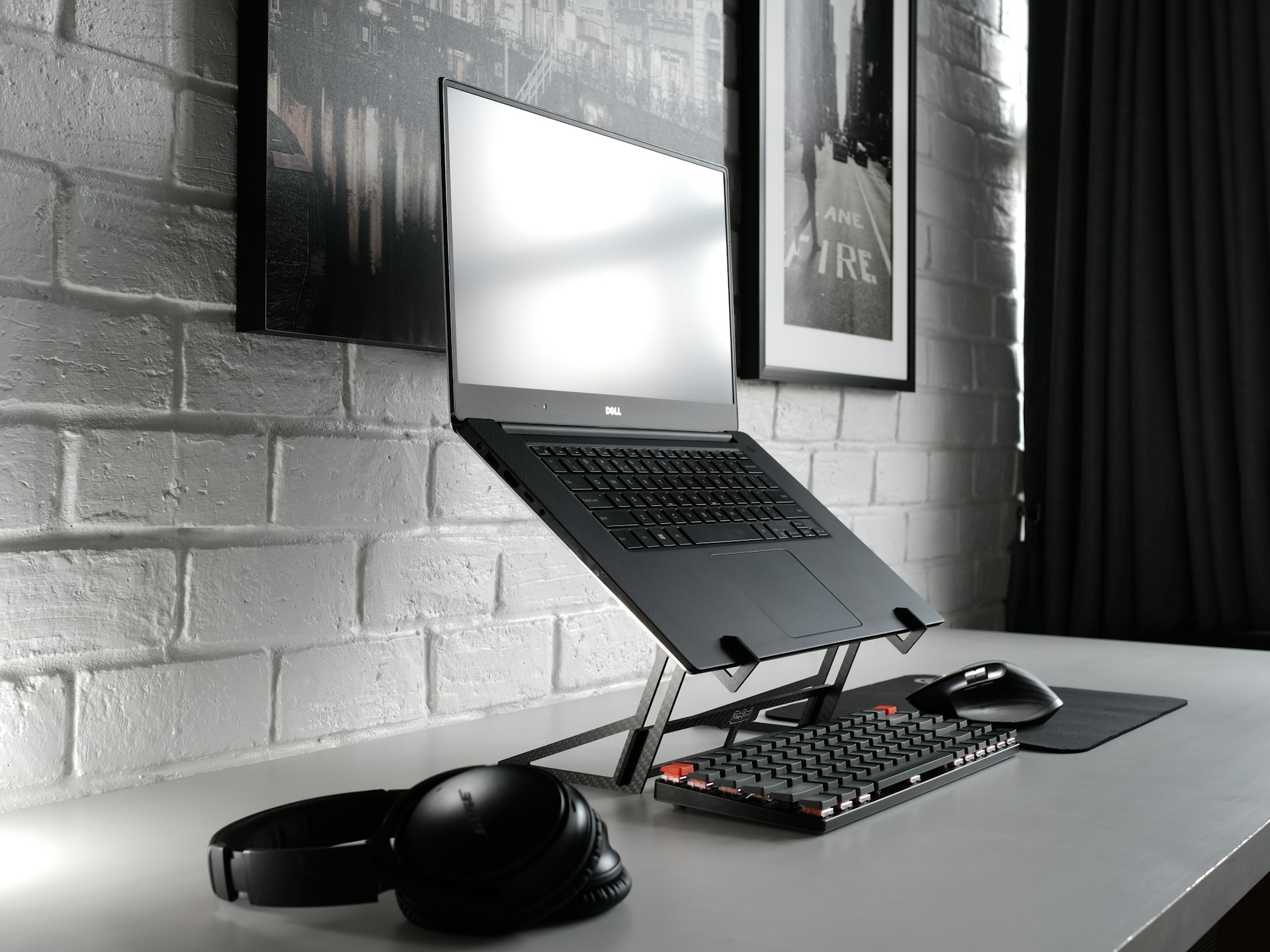 A marketer at a desk