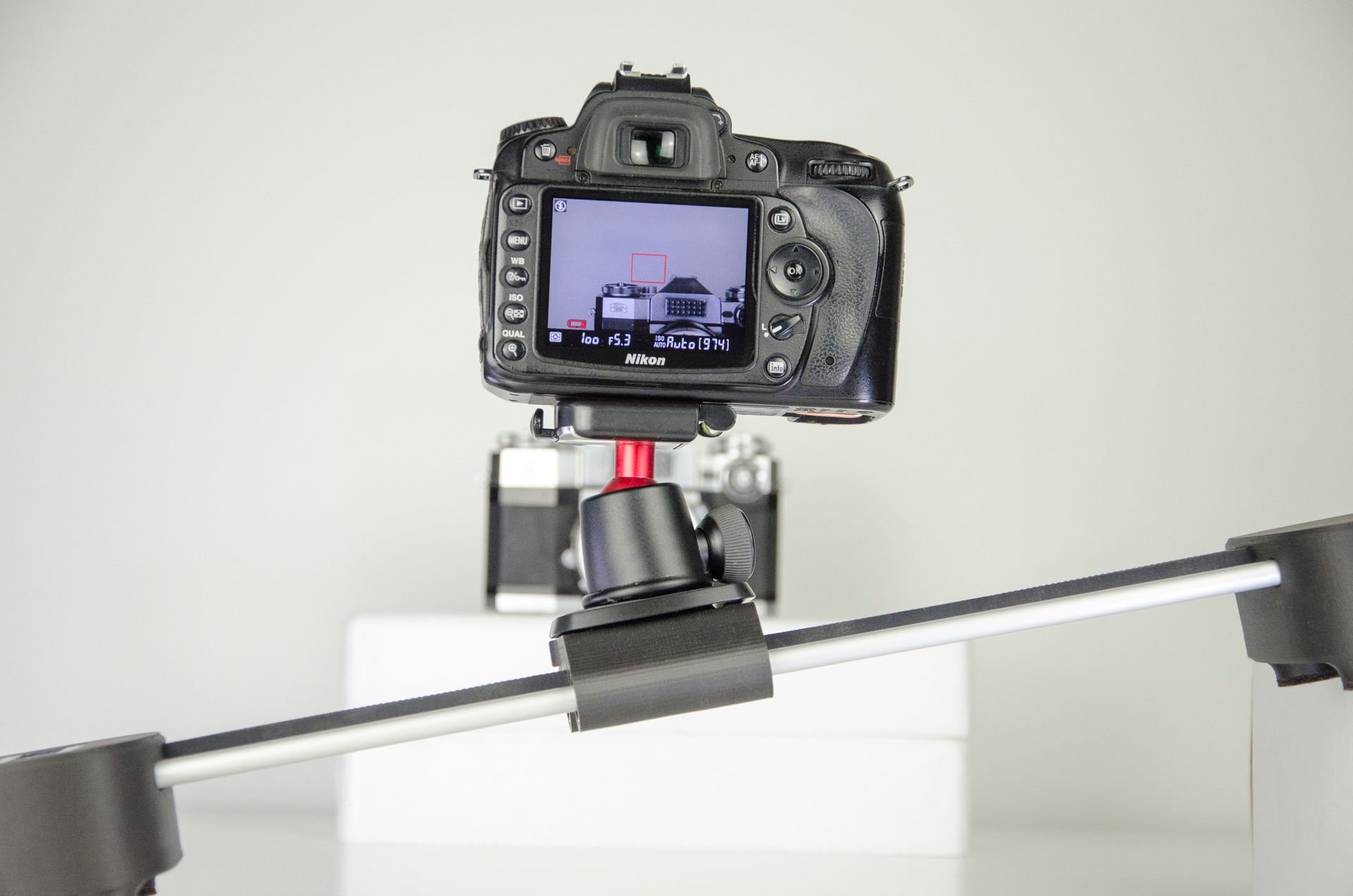 A product photography setup