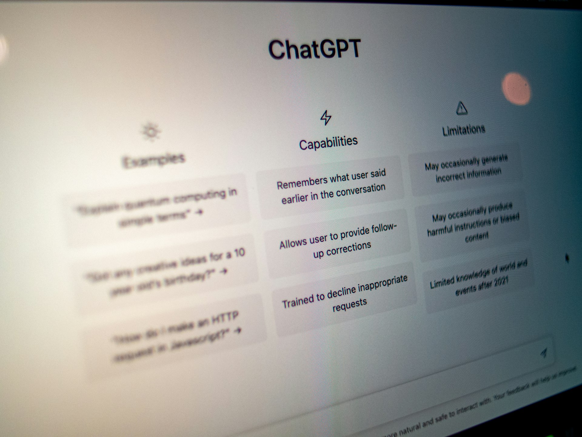 A chatbot answer citing sources