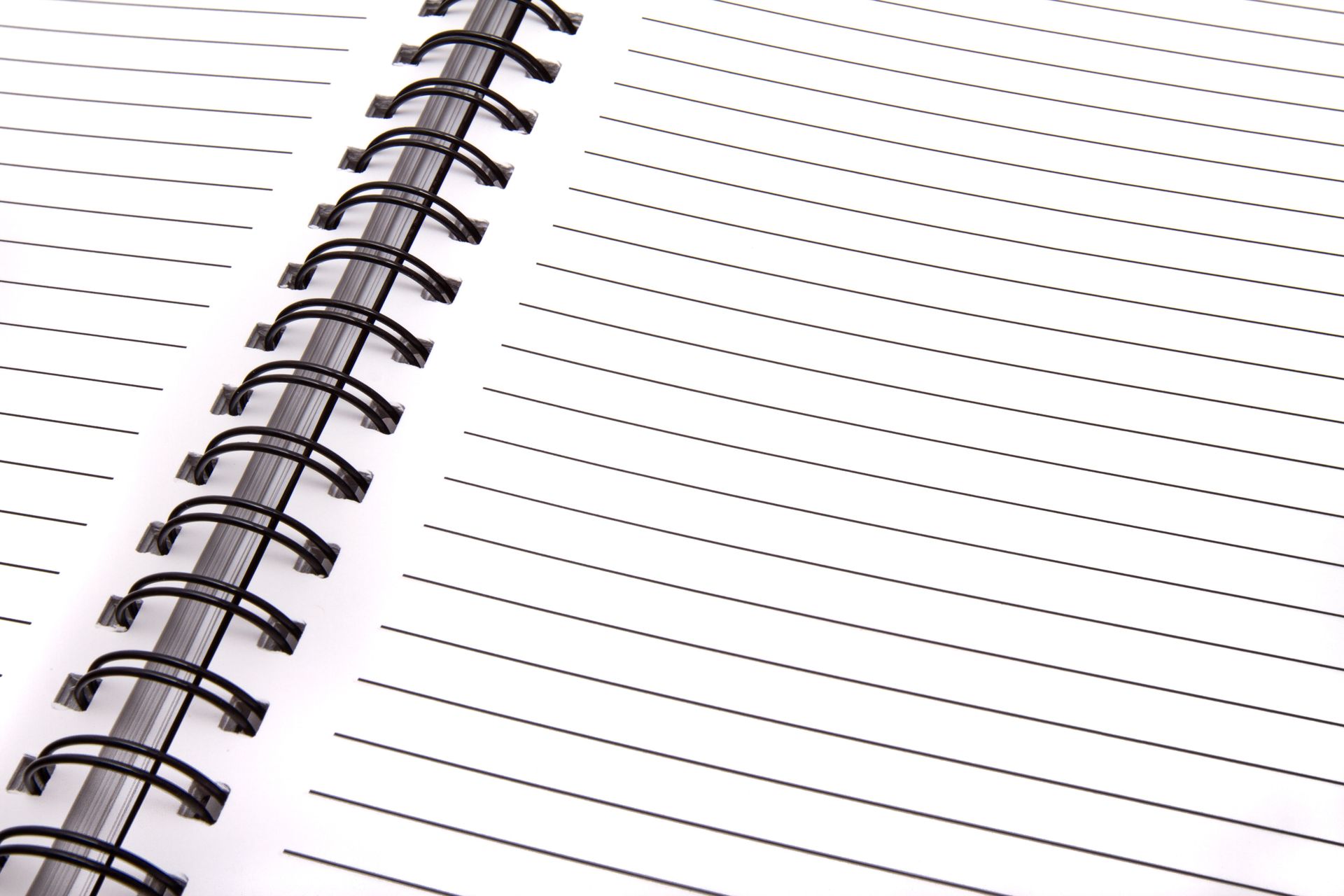 Keyword notes in a notebook