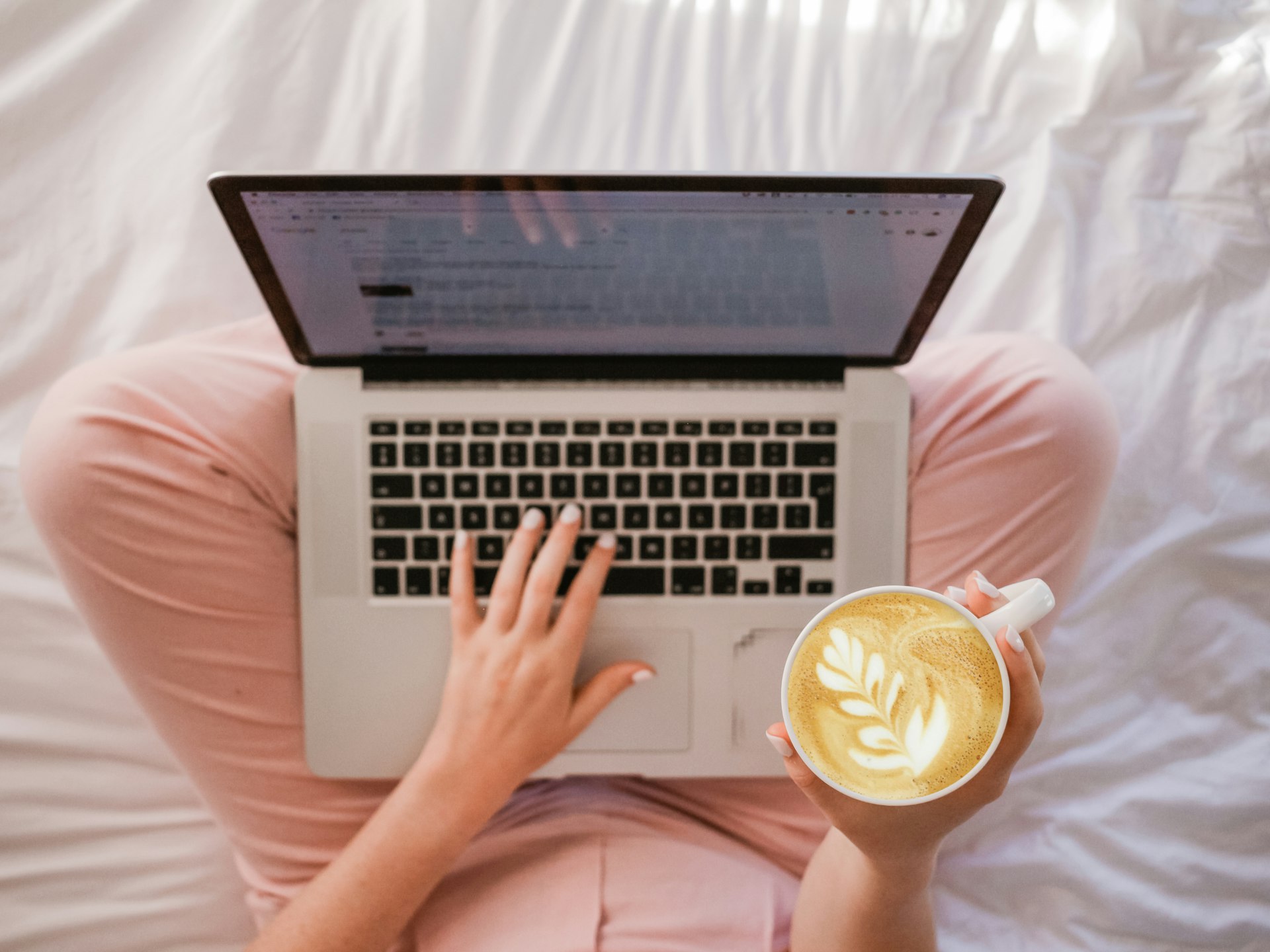 A blogger reading comments