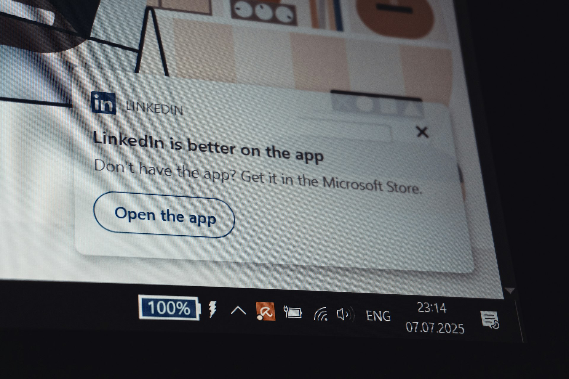 A browser back button being pressed