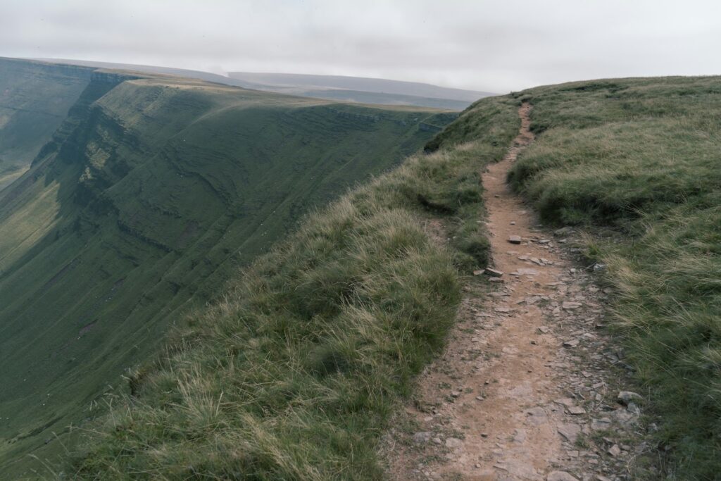 A breadcrumb trail at the top of a web page