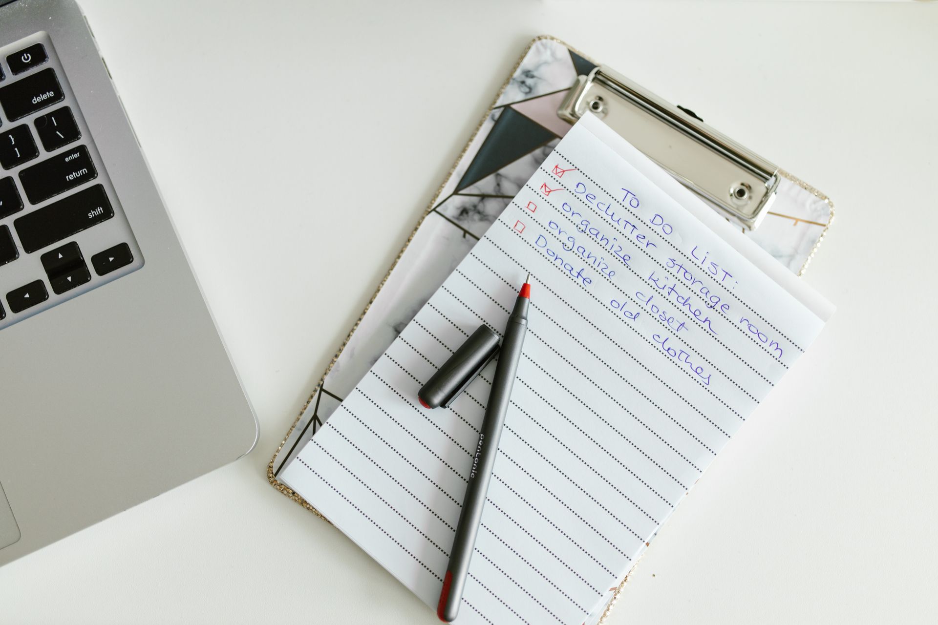 A list of anchor texts in a spreadsheet