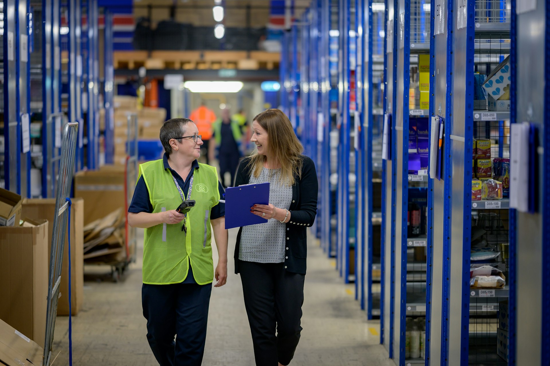 Warehouse shelving