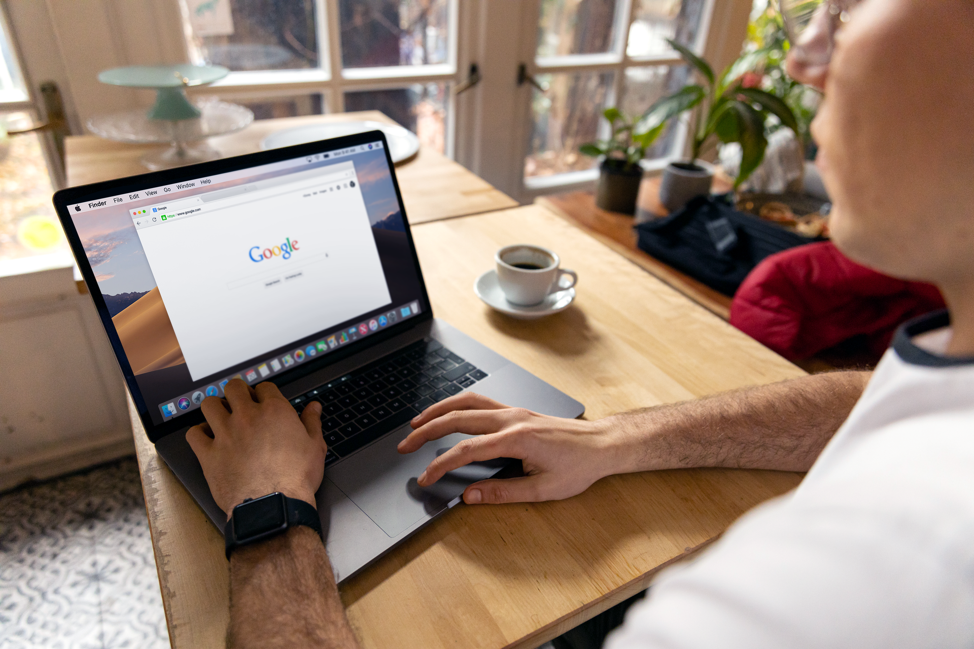 A site search typed into a search box