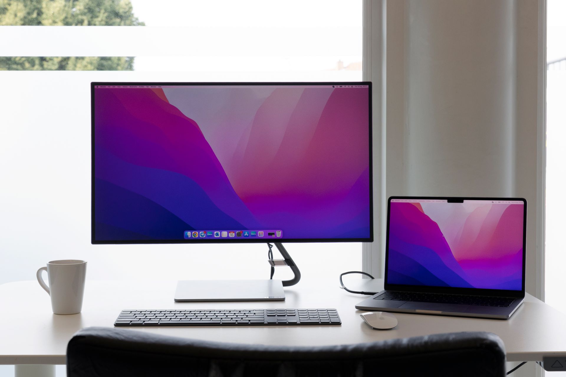 Two similar articles side by side on a monitor