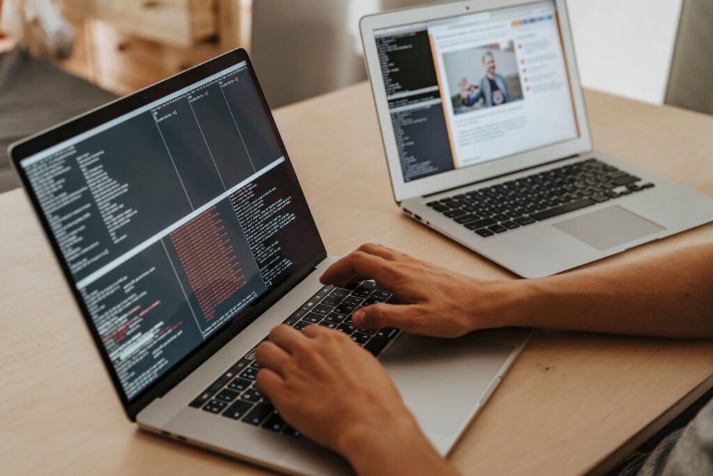 An editor updating an old article in a CMS
