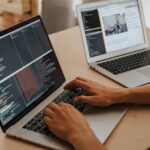 An editor updating an old article in a CMS