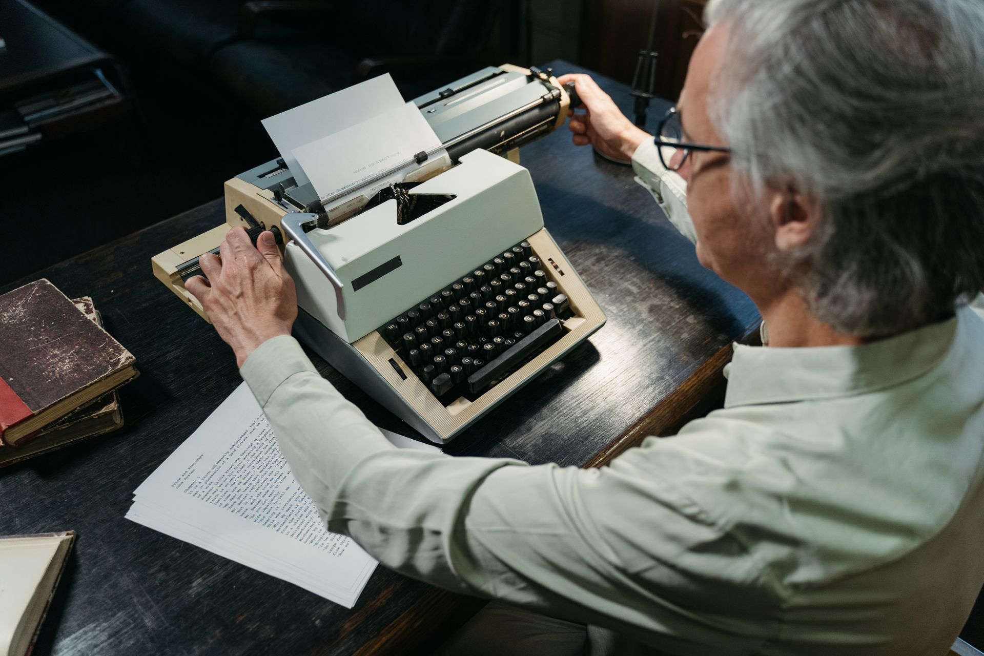 An editor publishing an article
