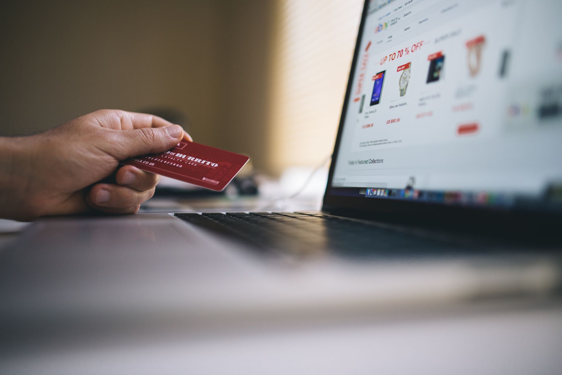 A large online shop category tree