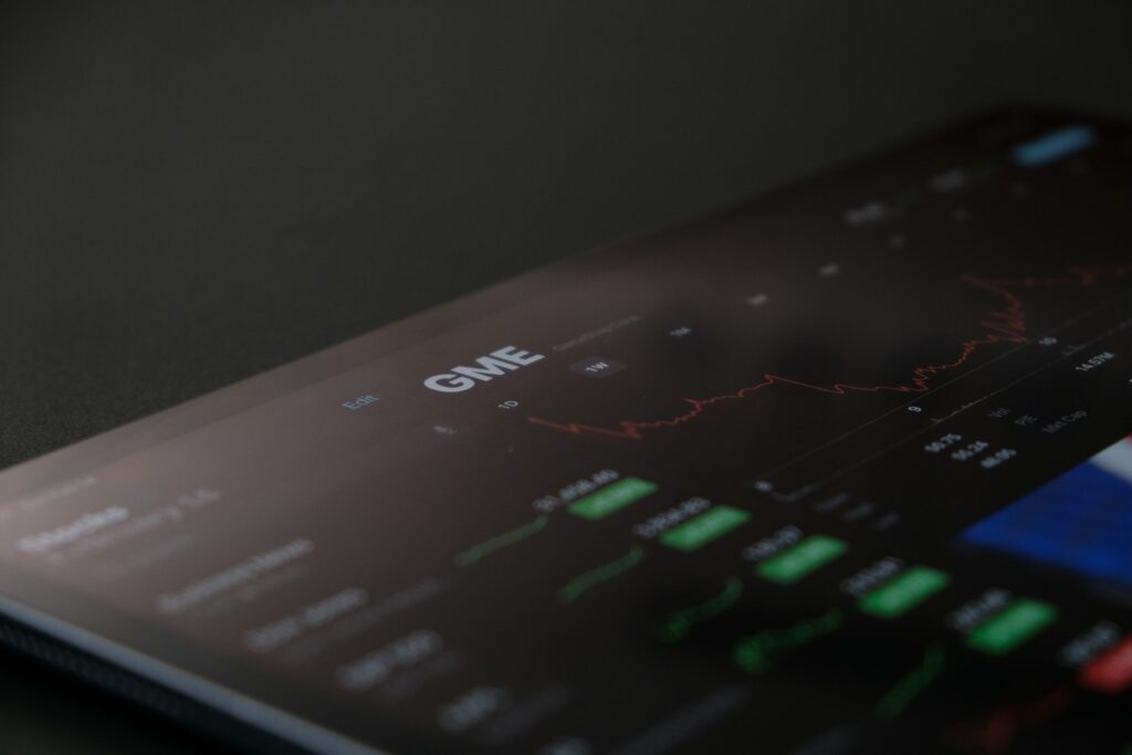 A crawl stats report chart on a monitor