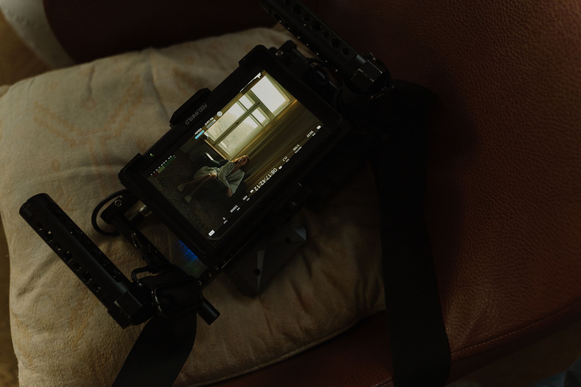 An embedded video frame