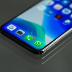 A messaging app on a phone