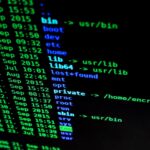 A text file listing domains on a screen