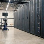 A server room corridor