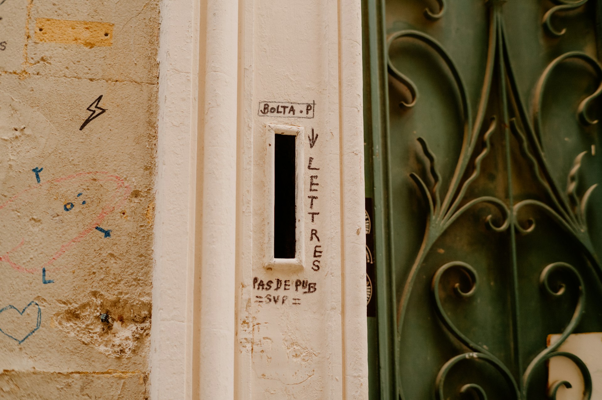 A mailbox with letters