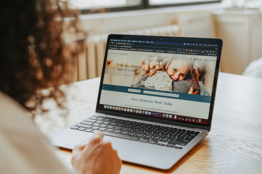 A knowledge panel in search results on a laptop