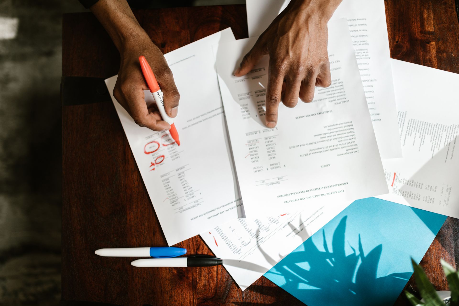 An editor reviewing a yearly content audit
