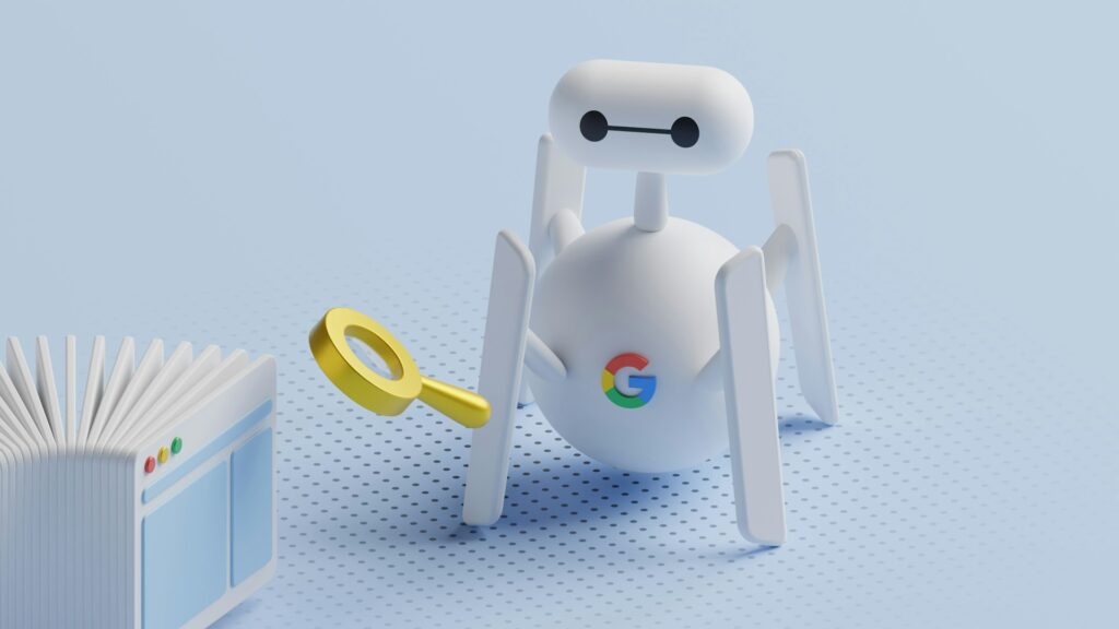 Page source showing a meta robots noindex tag