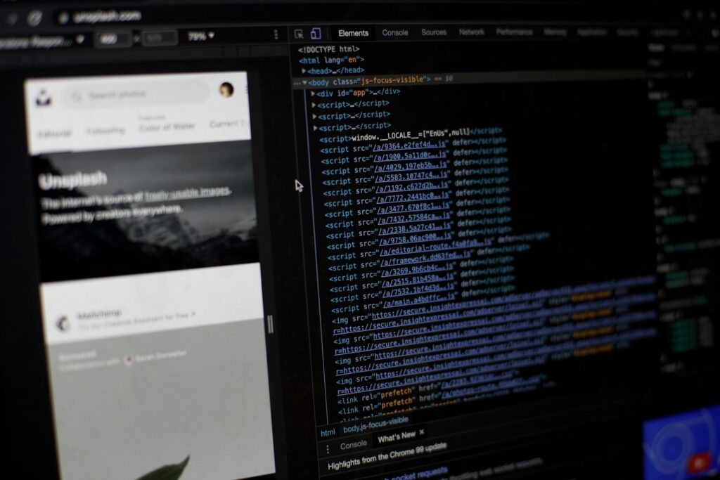 A publisher editing ad script code on a website