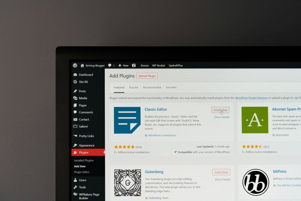 A website ad settings dashboard on a monitor