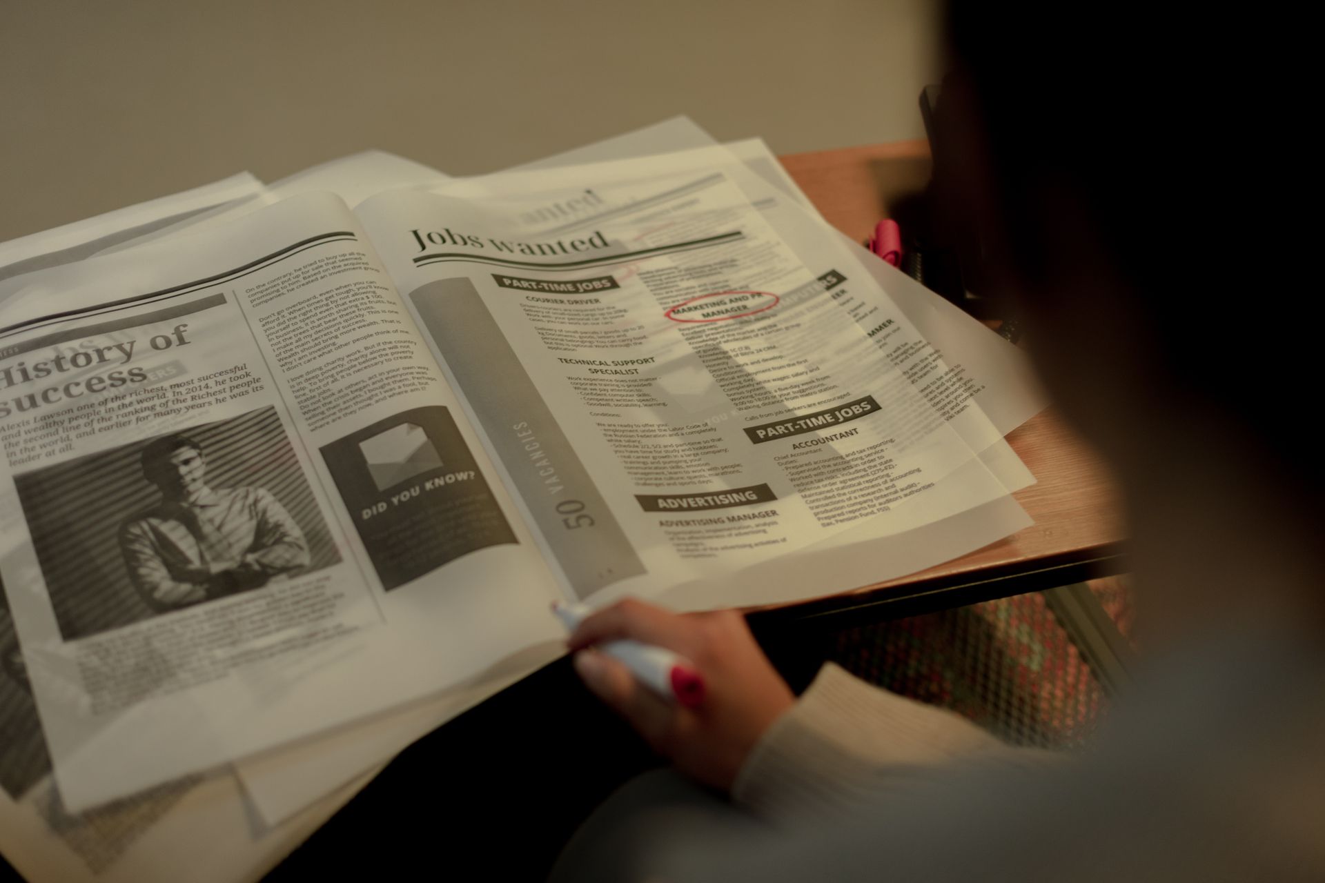 A publisher reviewing ads