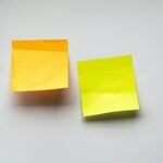 Question marks on sticky notes