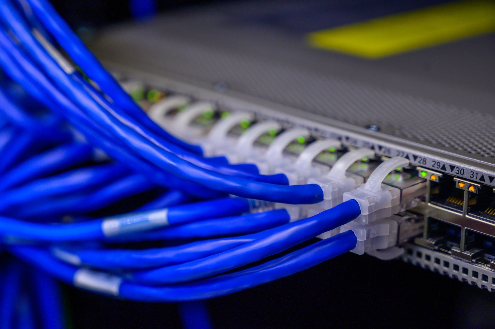 Network cables in a switch