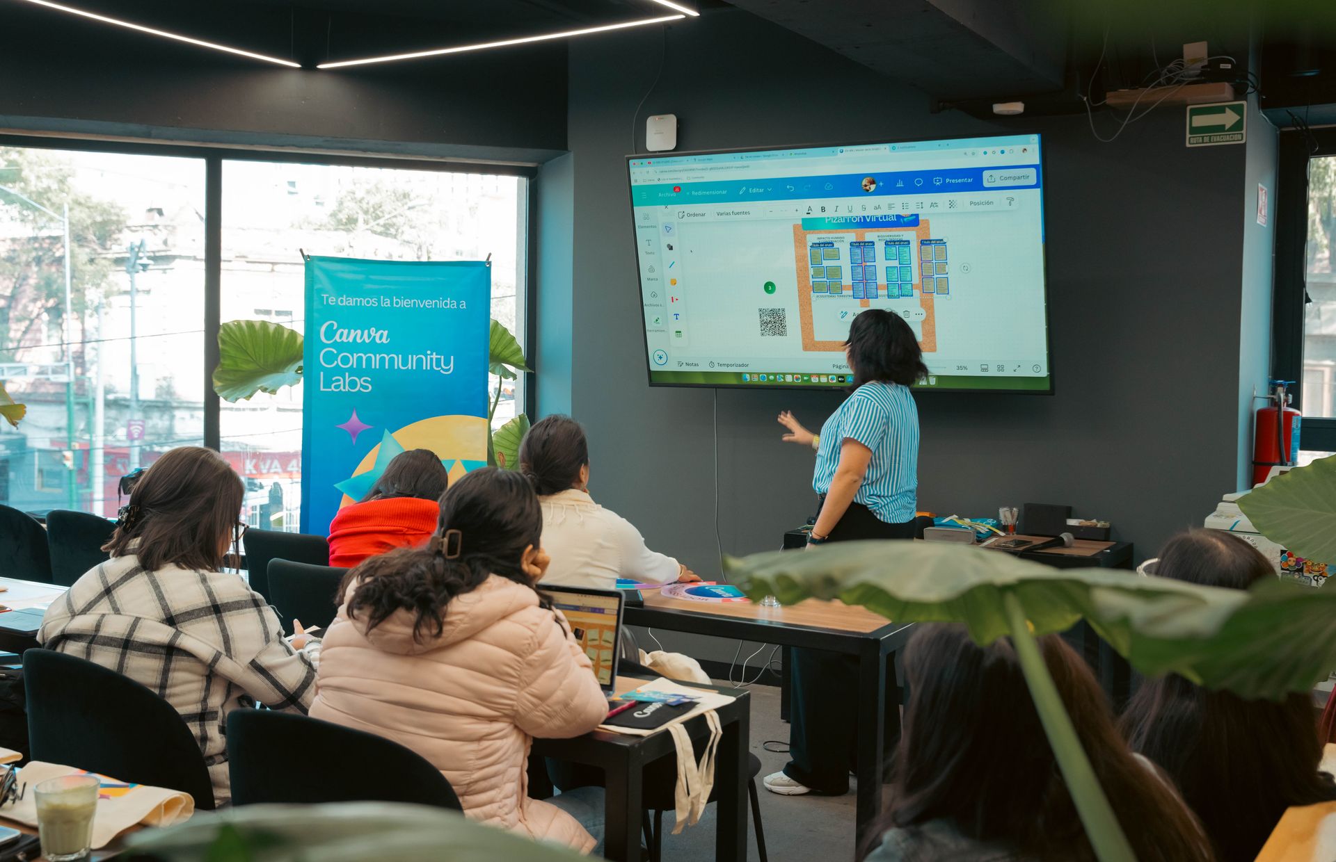 A design canvas on a screen