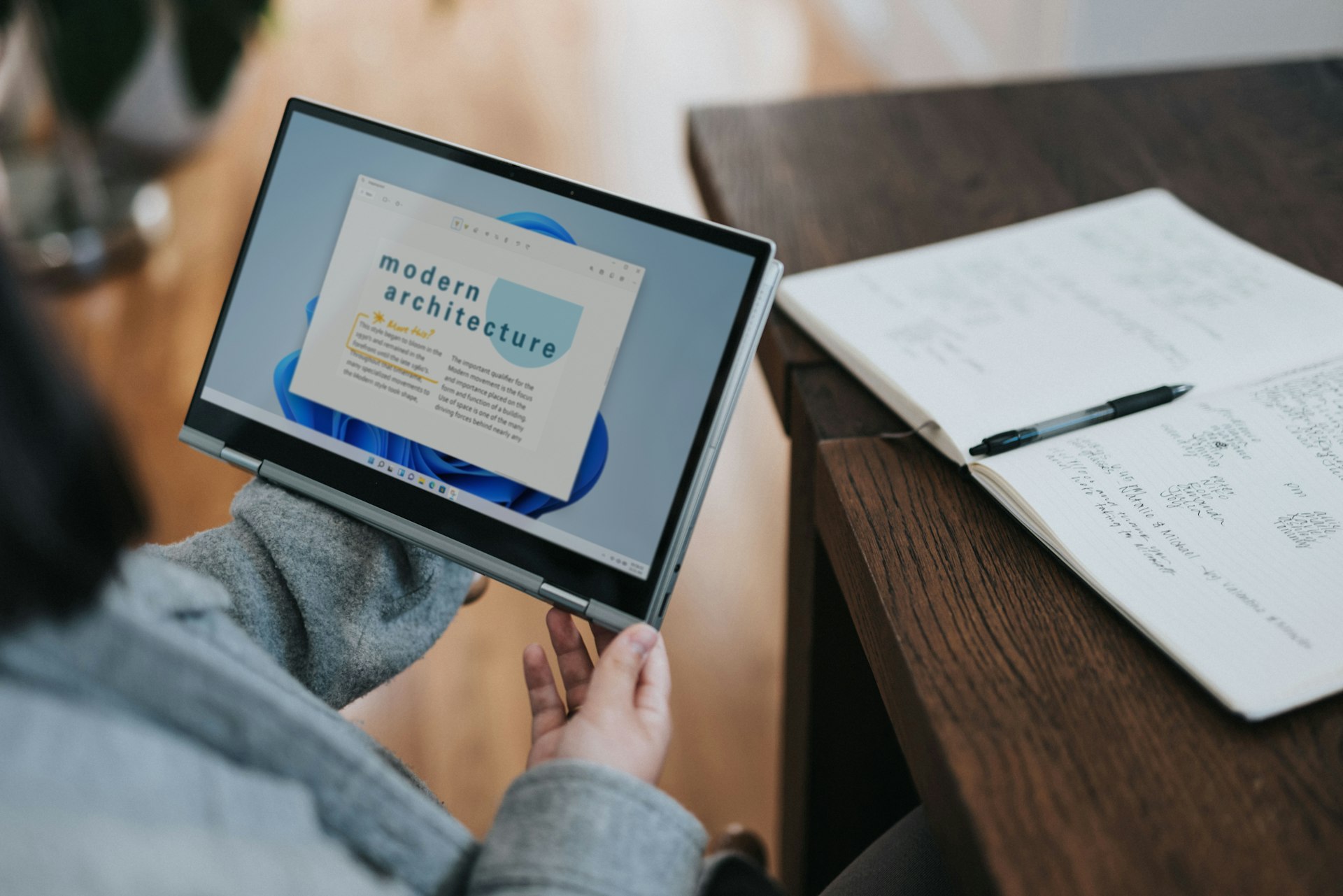 A research paper PDF open on a screen