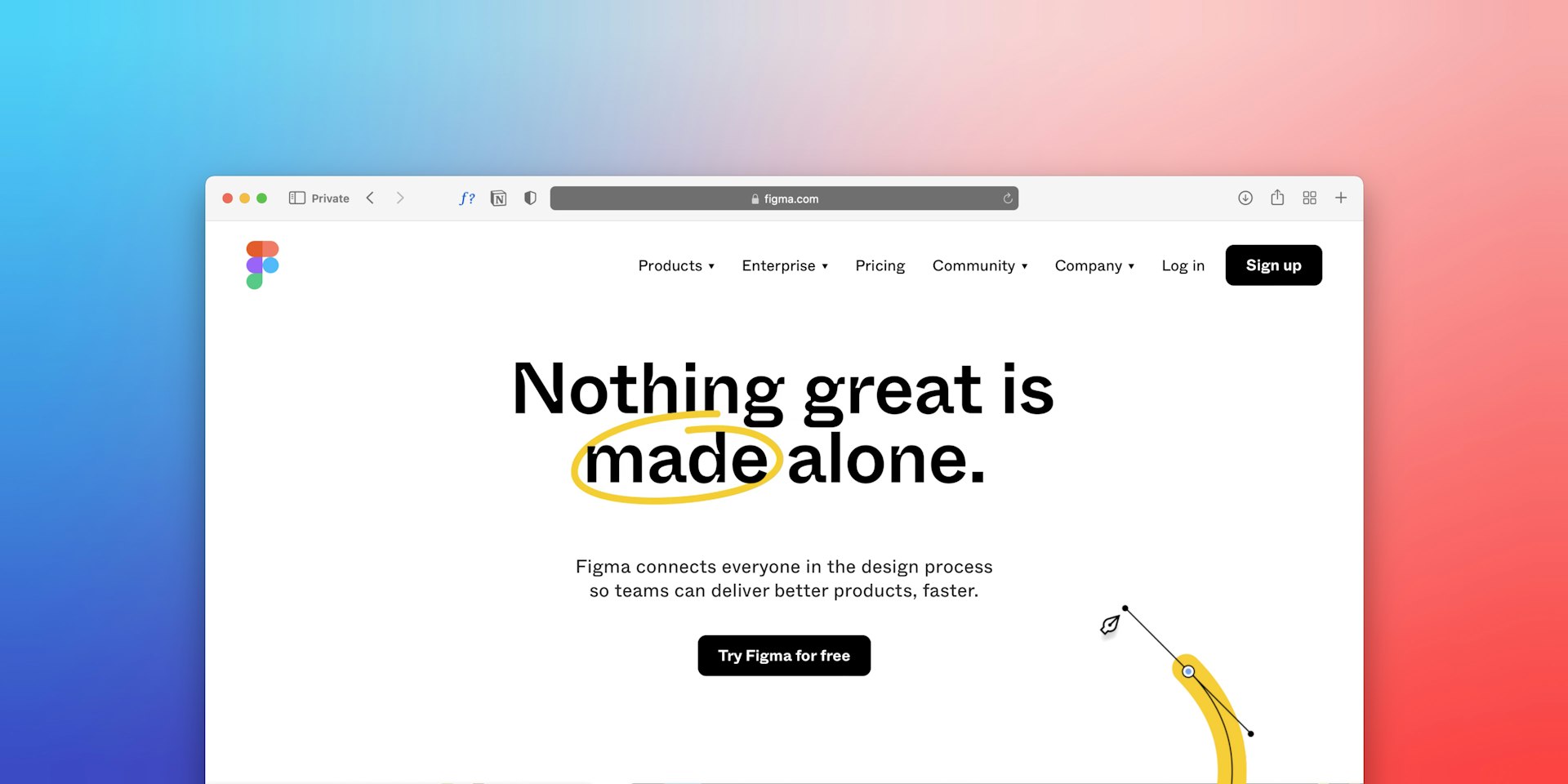 An error page in a browser
